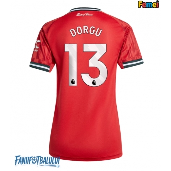 Manchester United Patrick Dorgu #13 Tricou Fotbal Replică 2025-26 Femei Acasa